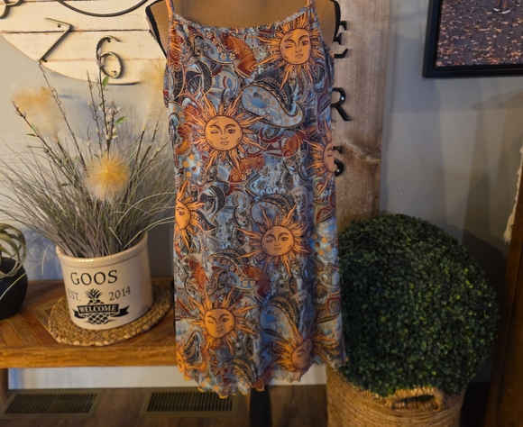 Sun and Moon Patterned Dress - Picture 1 of 2